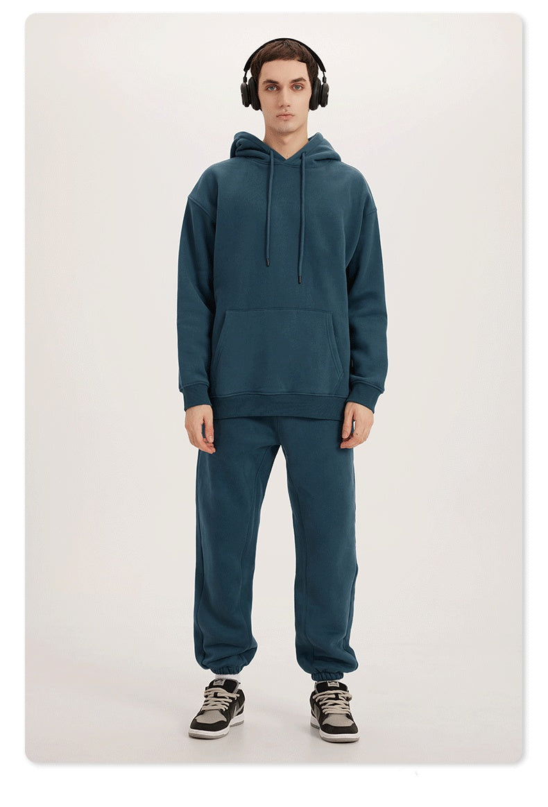 Oversize Hoodie Sweater - Blue green