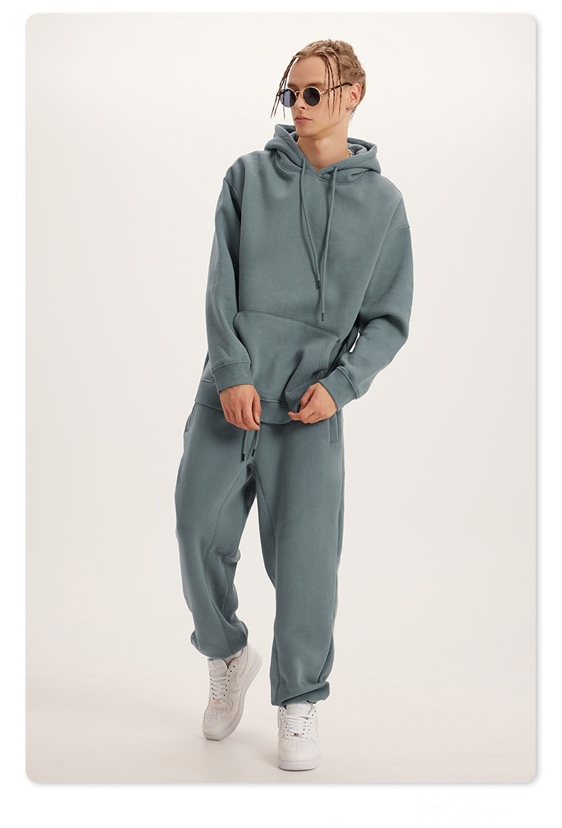 Oversize Hoodie Set - Grey Blue