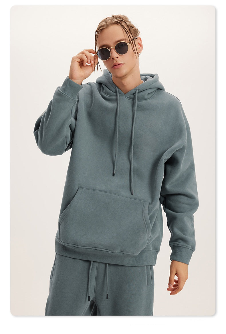 Oversize Hoodie Set - Grey Blue