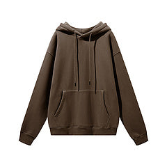 Oversize Hoodie Sweater -Dark brown