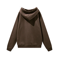 Oversize Hoodie Sweater -Dark brown