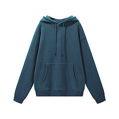 Oversize Hoodie Sweater - Blue green