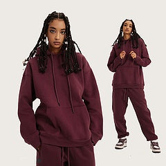 Oversize Hoodie Set - Rust